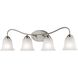 Conway 4 Light 32 inch Brushed Nickel Vanity Light Wall Light in Incandescent