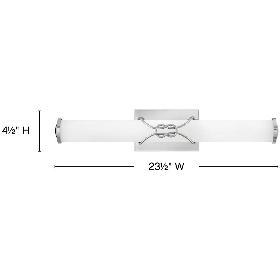 Kitts LED 23.5 inch Chrome Bath Light Wall Light