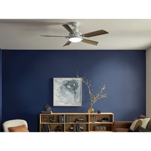 Guardian 54 inch White with Silver Blades Ceiling Fan