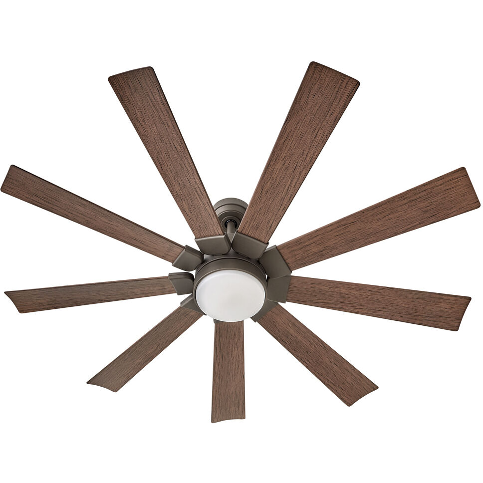 Turbine 60 inch Metallic Matte Bronze with Walnut Blades Fan