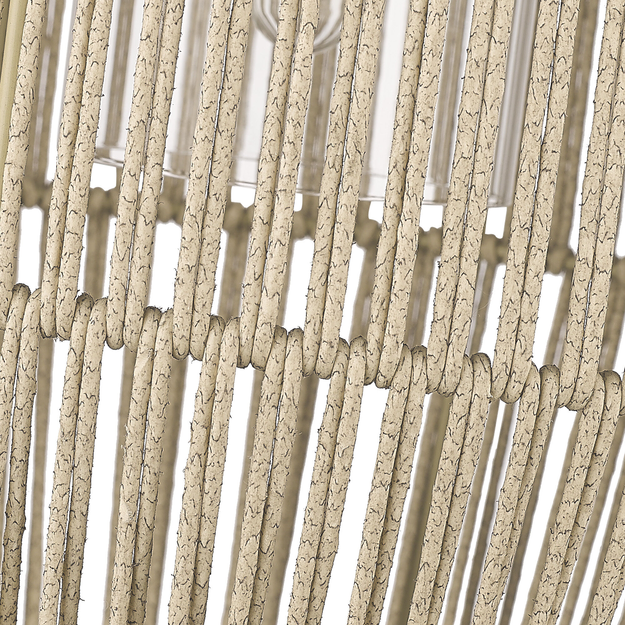 Seabrooke 1 Light 15 inch Natural Black Outdoor Pendant in Summer Sands