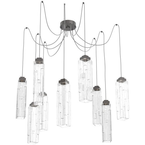 Ledgestone LED 13.5 inch Graphite Swag Multi-Pendant Ceiling Light in 2700K LED