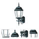 Wexford 3 Light 24 inch Matte Black Exterior Wall Mount