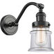 Franklin Restoration Small Canton LED 6.5 inch Oil Rubbed Bronze Sconce Wall Light in Clear Glass, Franklin Restoration