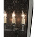 Bening 3 Light 22.25 inch Midnight Outdoor Wall Sconce, Large