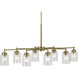 Winslow 8 Light 20 inch Natural Brass Chandelier Ceiling Light, 1 Tier, Small