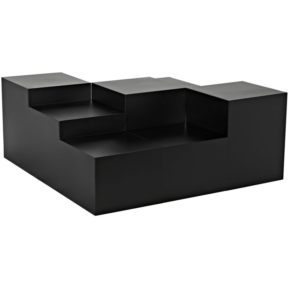 Stein 48 X 48 inch Matte Black Coffee Table