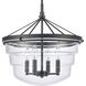 Boyer 4 Light 18 inch Matte Black Pendant Ceiling Light