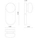 Alora Mood Ariel 1 Light 5.63 inch Matte Black and Opal Glass Bath Vanity Wall Light