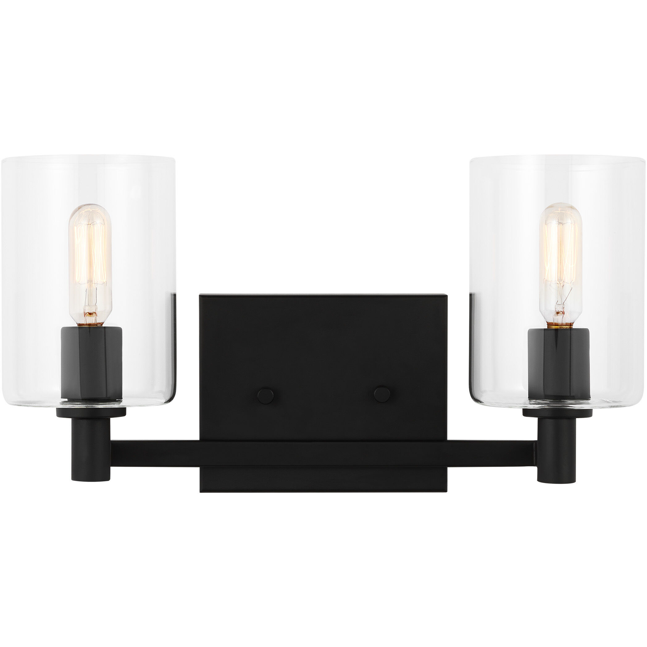 Fullton 2 Light 14.25 inch Midnight Black Bath Vanity Wall Light