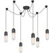 Thomas O'Brien Junio LED 9.5 inch Bronze and Brass Pendant Ceiling Light in Frosted Glass, Bronze and Hand-Rubbed Antique Brass