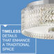 Elle 2 Light 12 inch Chrome Bath Light Wall Light, Flush Mount