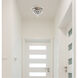 Primo 3 Light 10 inch Black and Clear Flush Mount Ceiling Light