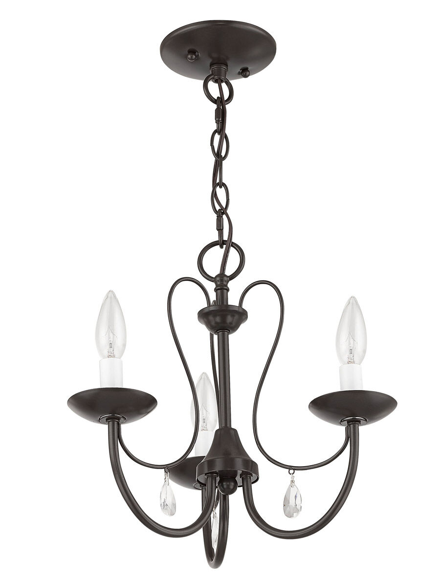 Mirabella 3 Light 15 inch English Bronze Chandelier Ceiling Light