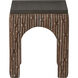 Continental Side Table in Dark Brown Oak with Geo