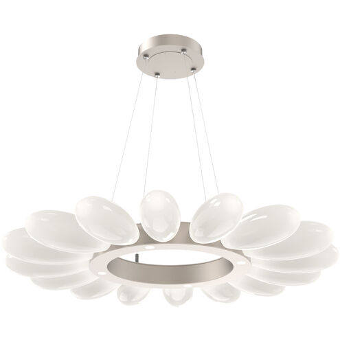 Fiori LED 18.3 inch Beige Silver Chandelier Ceiling Light in Metallic Beige Silver, Radial Ring