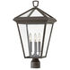 Estate Series Alford Place LED 20 inch Oil Rubbed Bronze Outdoor Post Mount Lantern
