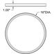 ModPLUS LED 16 inch Black Flush Mount Ceiling Light