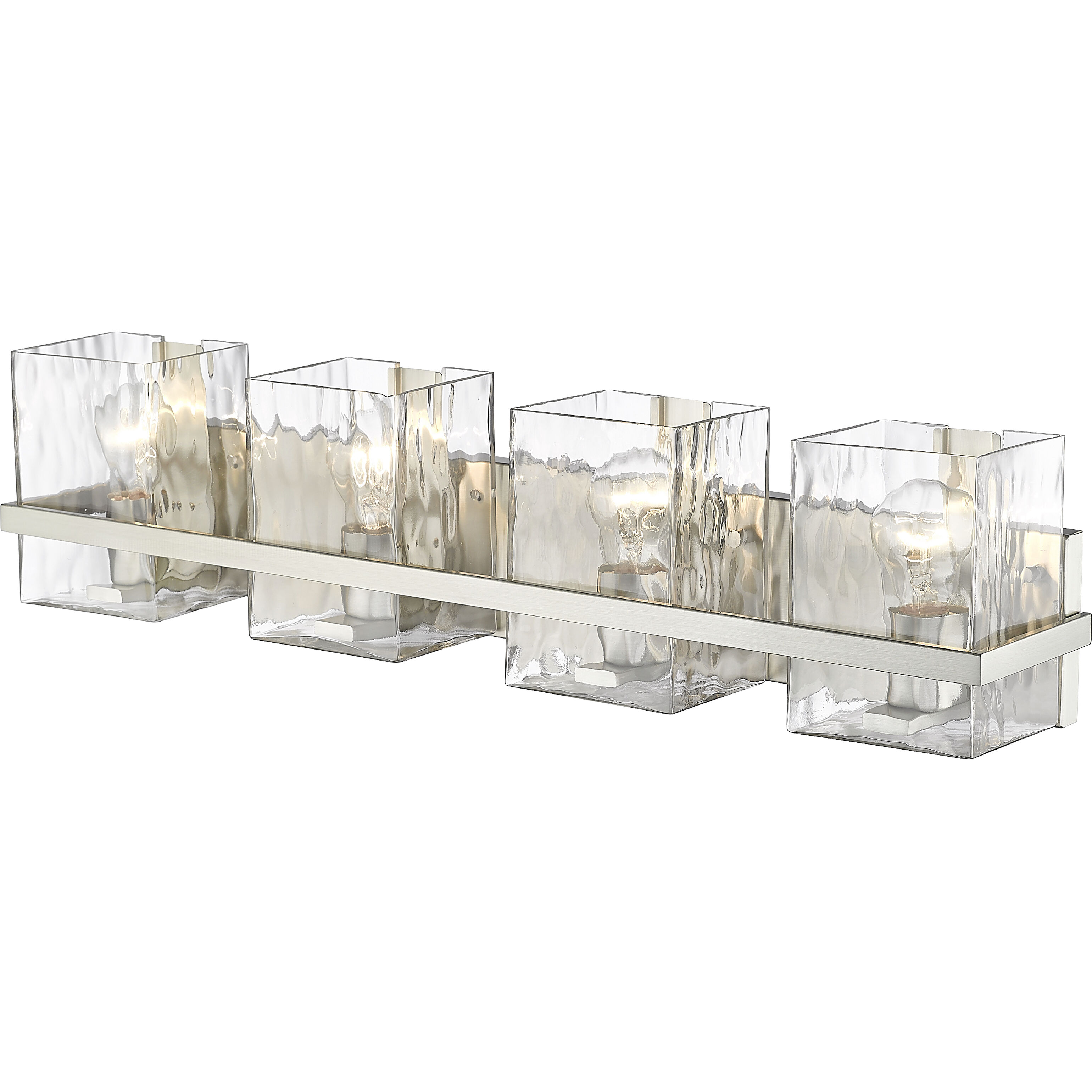 Bennington 4 Light 29.25 inch Brushed Nickel Bathroom Vanity Wall Light