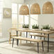 Netted 1 Light 18 inch Natural Corn Straw Rope Pendant Ceiling Light