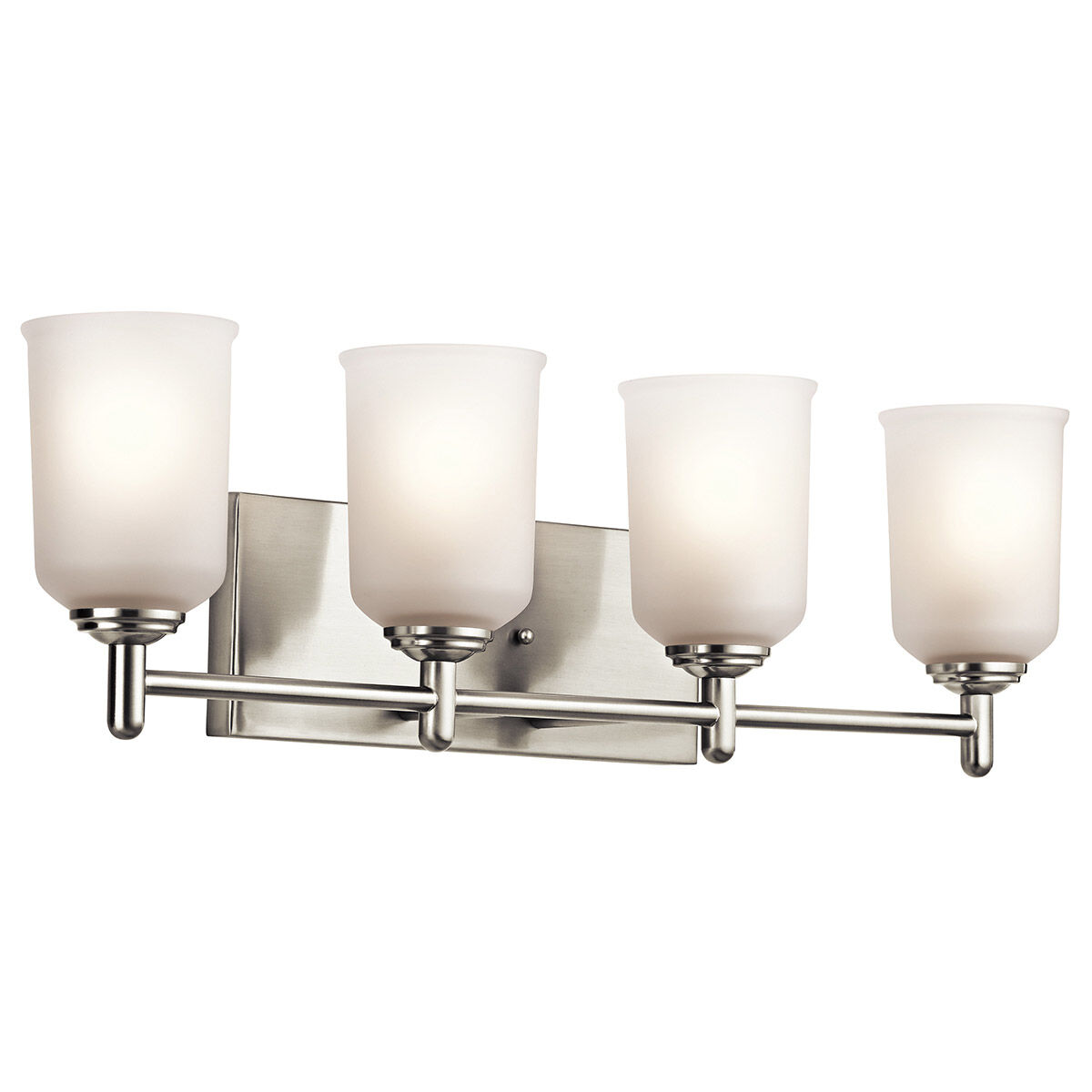 Shailene 4 Light 30 inch Brushed Nickel Wall Mt Bath 4 Arm Wall Light