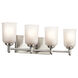 Shailene 4 Light 30 inch Brushed Nickel Wall Mt Bath 4 Arm Wall Light