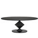 Katana 79 X 49 inch Matte Black Dining Table, Oval