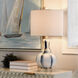 Signature 26 inch 60 watt Blue and White Table Lamp Portable Light