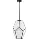 Latham 1 Light 14 inch Matte Black Pendant Ceiling Light