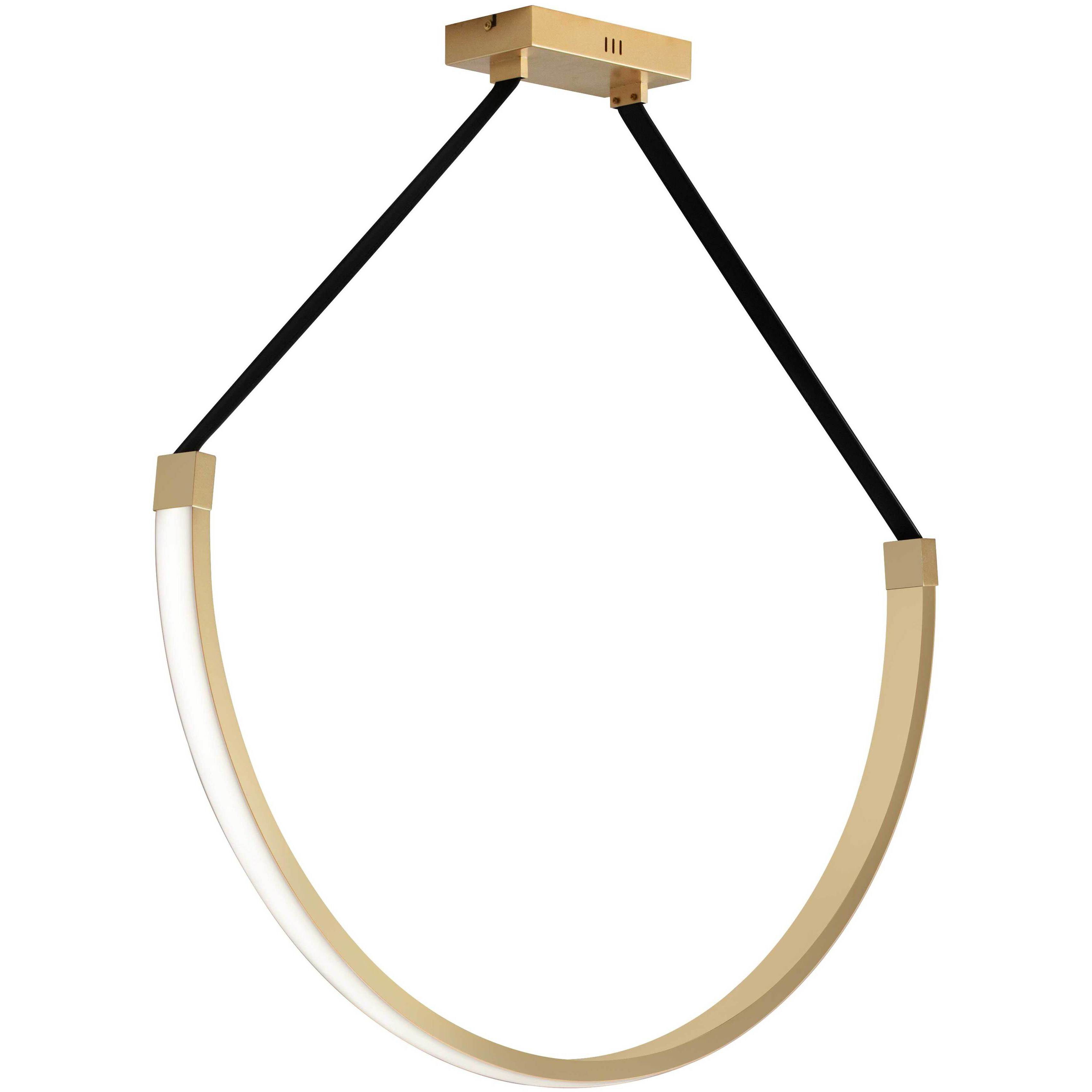 Regan LED 40 inch Aged Brass Pendant Ceiling Light