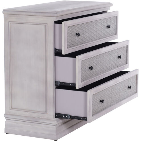 Kingston Ivory Gray and Woven Chest