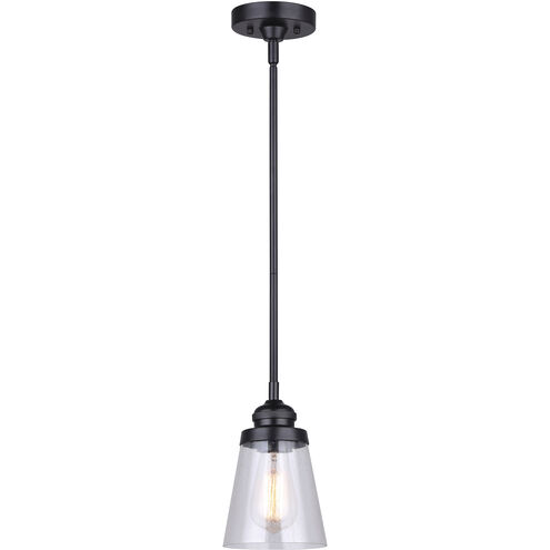Declan 1 Light 5 inch Matte Black Pendant Ceiling Light
