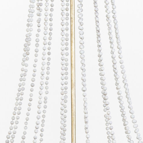 Corinna 8 Light 42.25 inch Champagne Silver / Antique White Chandelier Ceiling Light