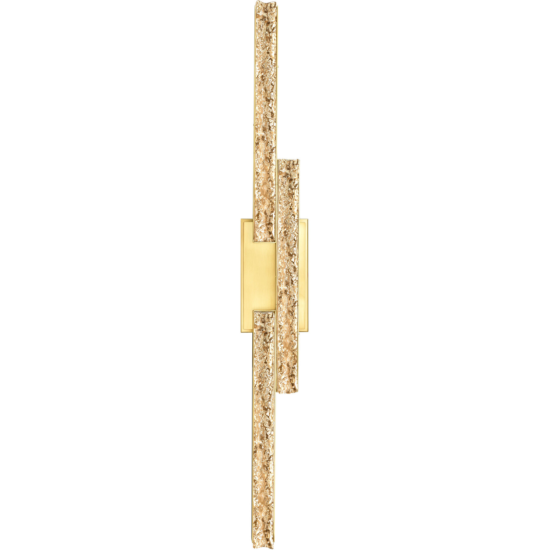 Stagger LED 36 inch Brass Vanity Light Wall Light