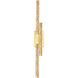 Stagger LED 36 inch Brass Vanity Light Wall Light