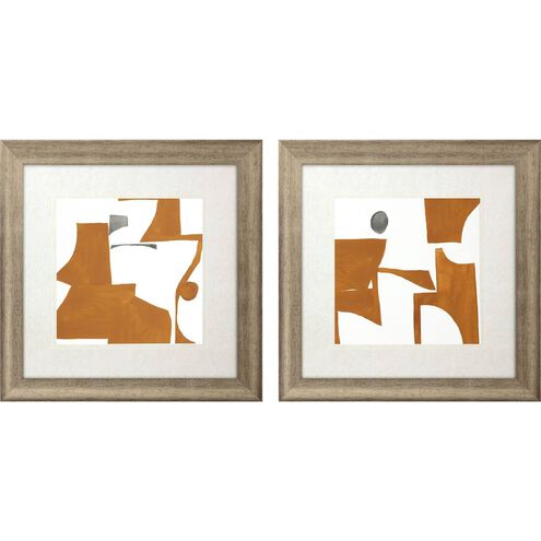 Abstract Collection Orange Framed Art