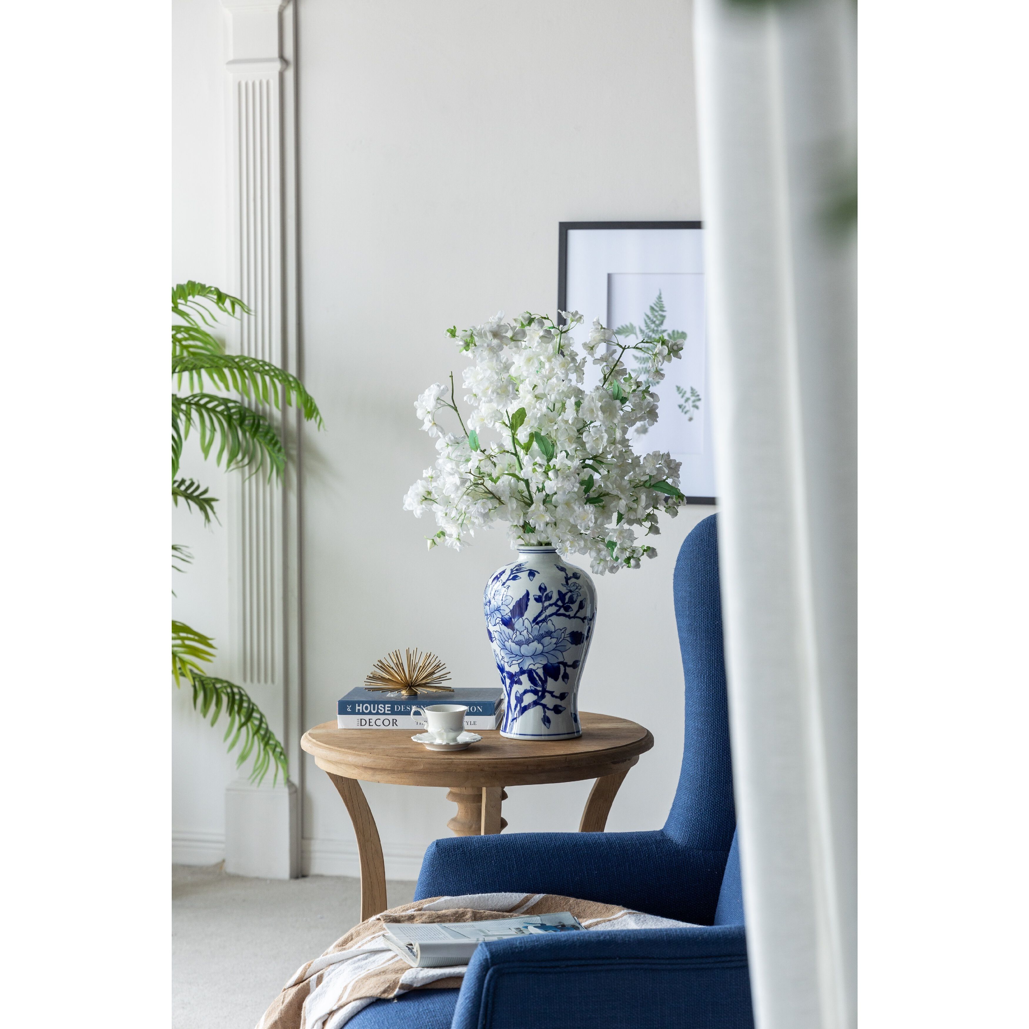 Curved 13 X 8 inch Vase