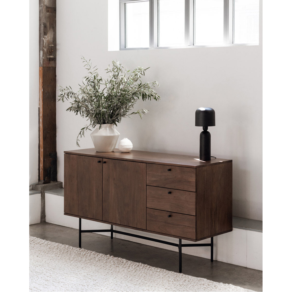 Beck 55 X 18 inch Brown Sideboard