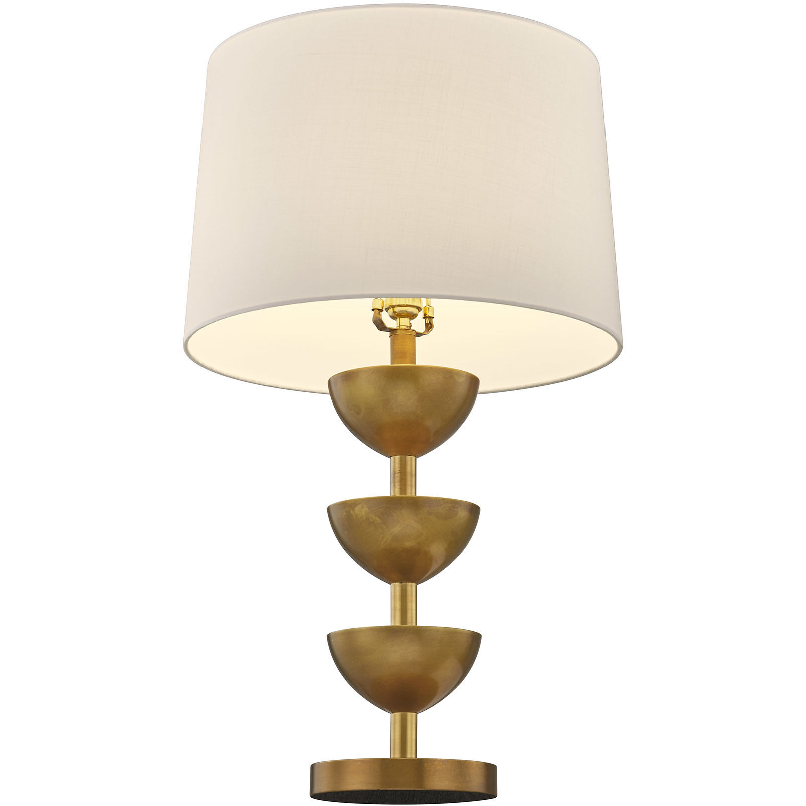 Parson 29 inch 100.00 watt Brass Table Lamp Portable Light, Coco & Dash