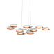 Light Guide Ring LED 48.25 inch Satin White Pendant Ceiling Light in Apricot