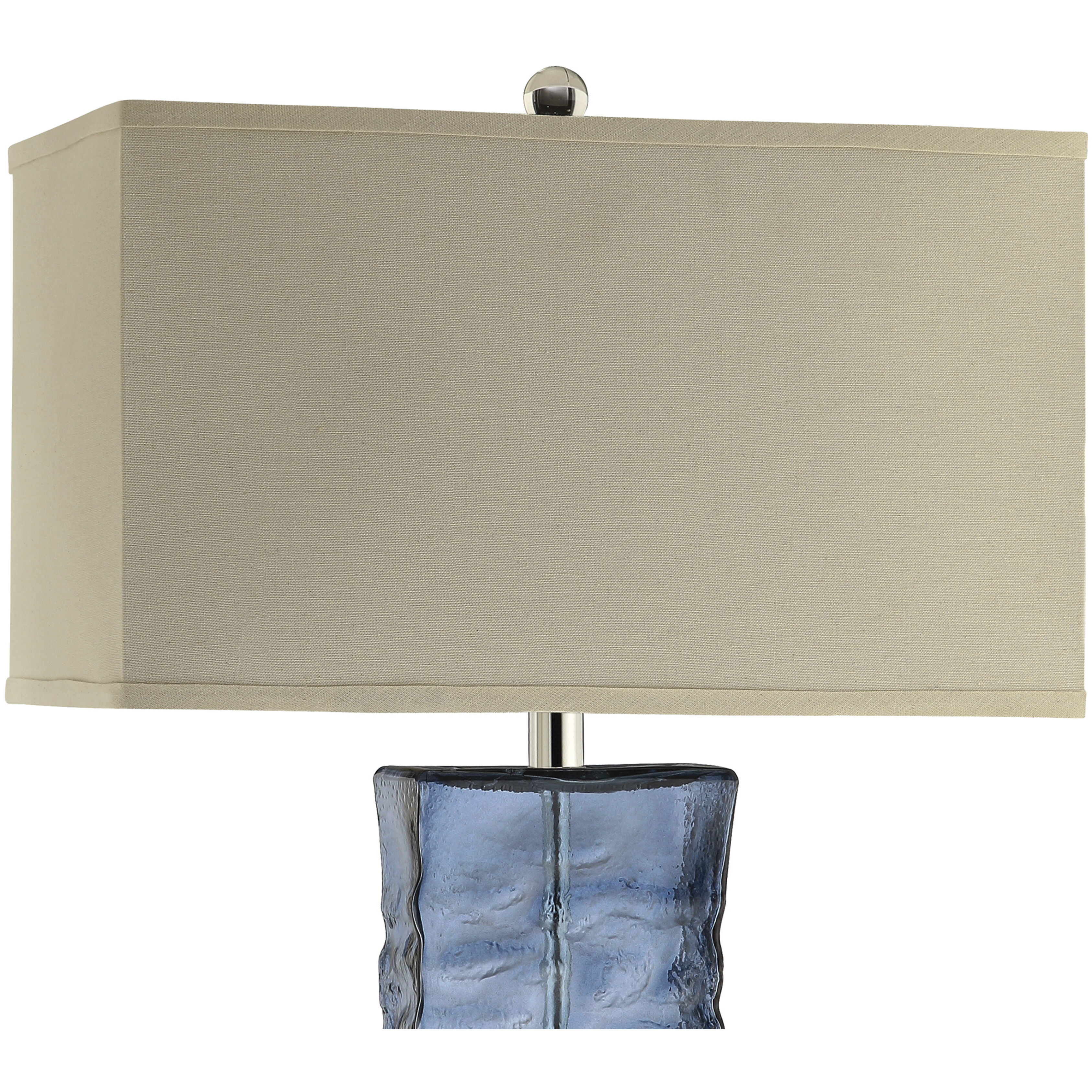 Arendell 29.25 inch 150 watt Dark Blue with Clear Table Lamp Portable Light