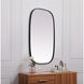 Brynn 40 X 24 inch Black Mirror in 24 x 40