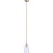 Luisa 1 Light 5.88 inch Gold Pendant Ceiling Light