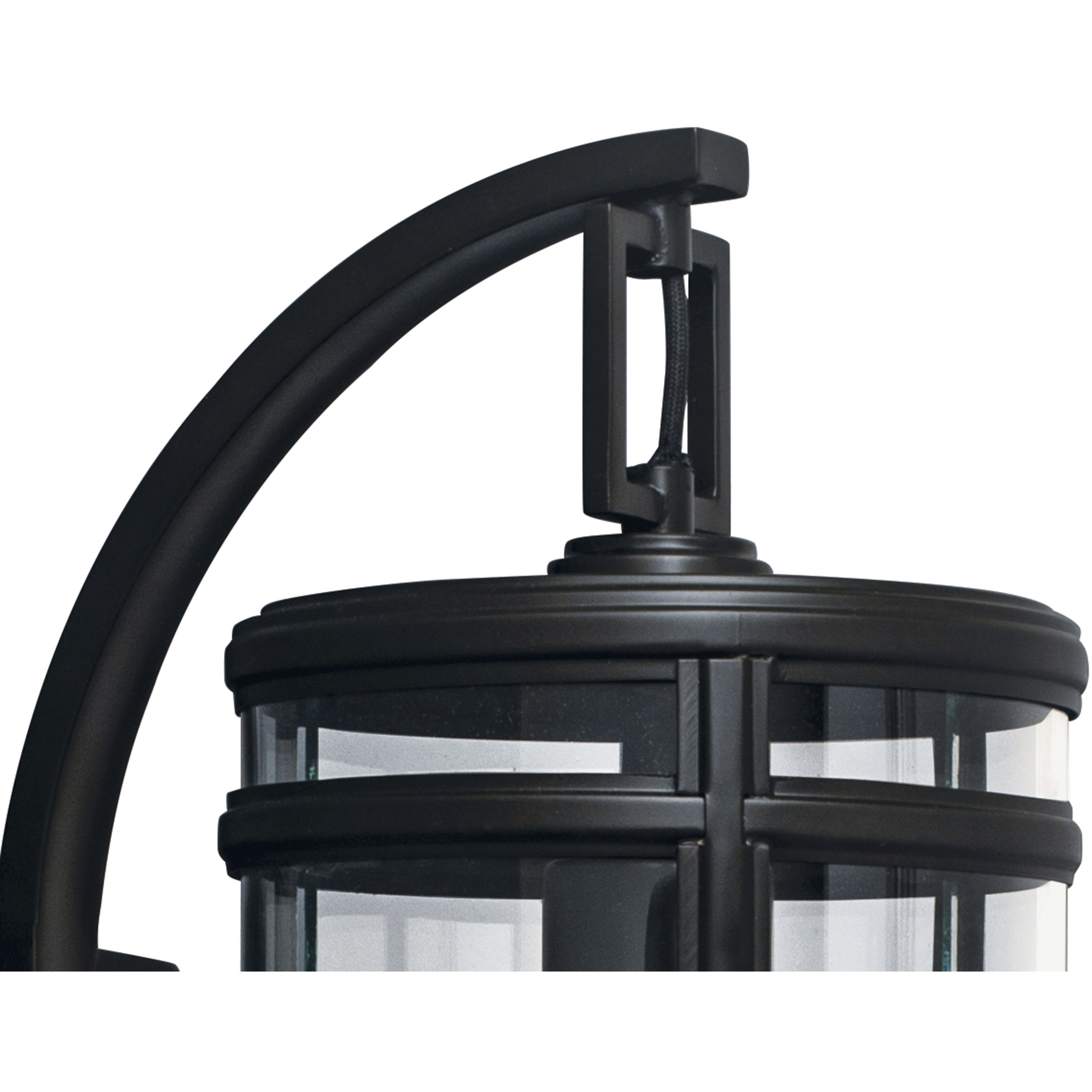 New Yorker 1 Light 14 inch Acid Dipped Black with Clear Outdoor Wall Sconce