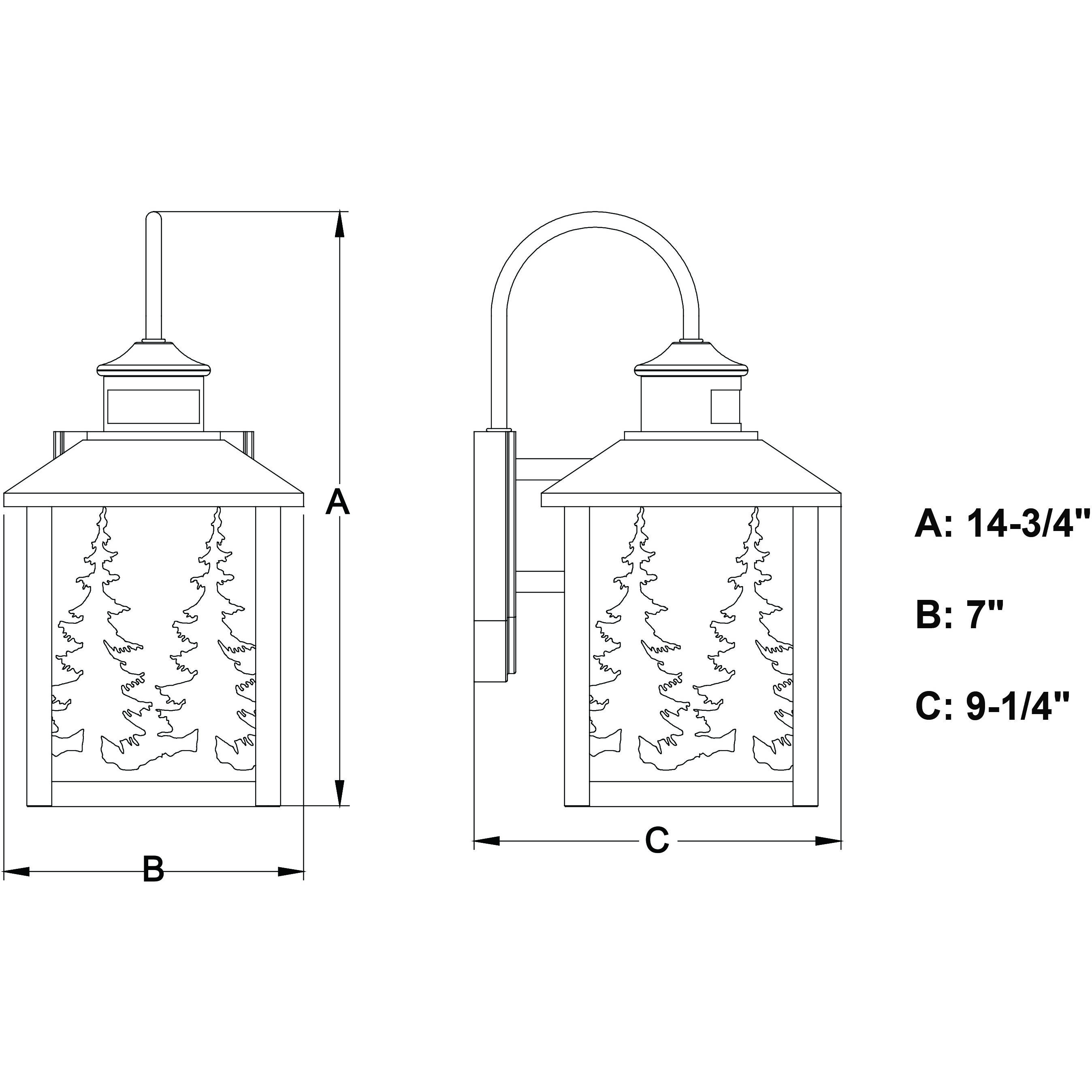 Yosemite Burnished Bronze Outdoor Motion Sensor