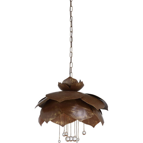 Wildwood 6 Light 30 inch Brown/Gold/Clear Pendant Ceiling Light