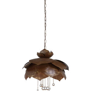 Wildwood 6 Light 30 inch Brown/Gold/Clear Pendant Ceiling Light