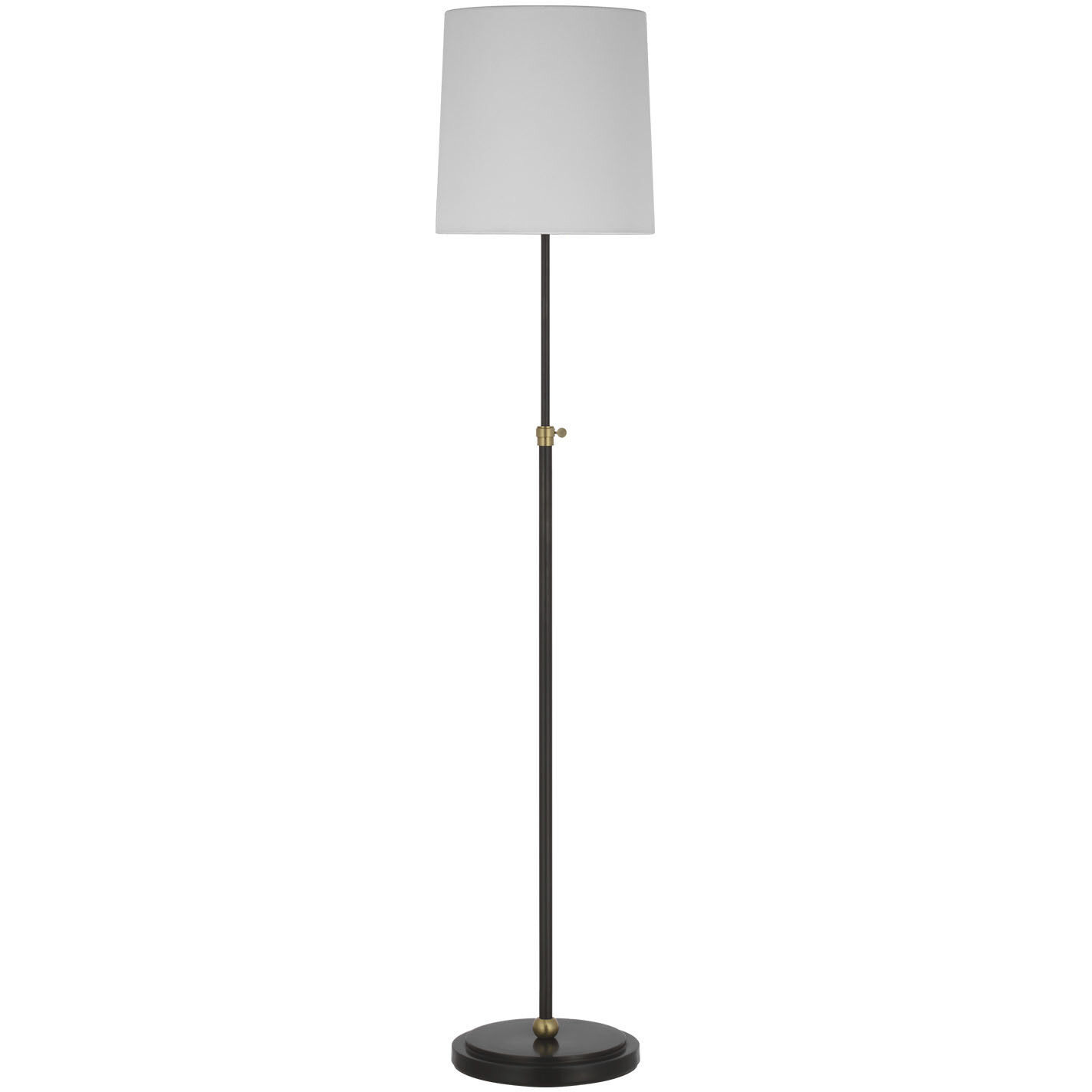 Thomas O'Brien Bryant 44.25 inch 4.6 watt Bronze and Hand-Rubbed Antique Brass Adjustable Cordless Floor Lamp Portable Light