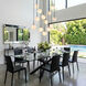 Nightfall 13 Light 34.6 inch Black Linear Pendant Ceiling Light