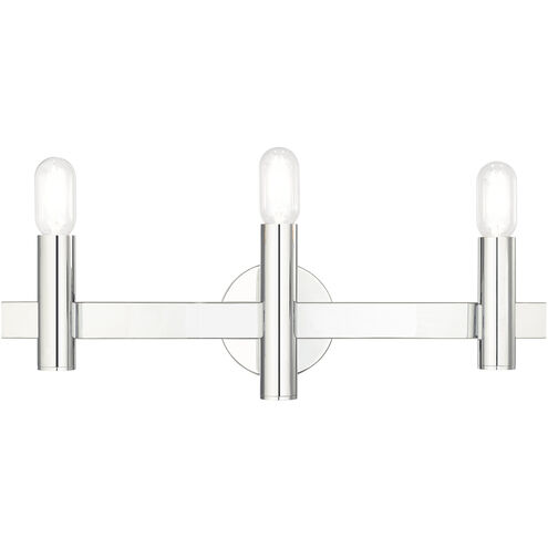 Helsinki 3 Light 24 inch Polished Chrome Vanity Sconce Wall Light